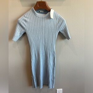 New with tags Abercrombie ribbed blue dress  small petite